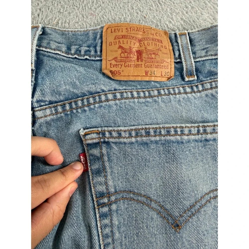 VTG Levi's 505 Jeans Mens‎ 32x29 Blue Denim Regular Fit Straight Leg 90s 1999